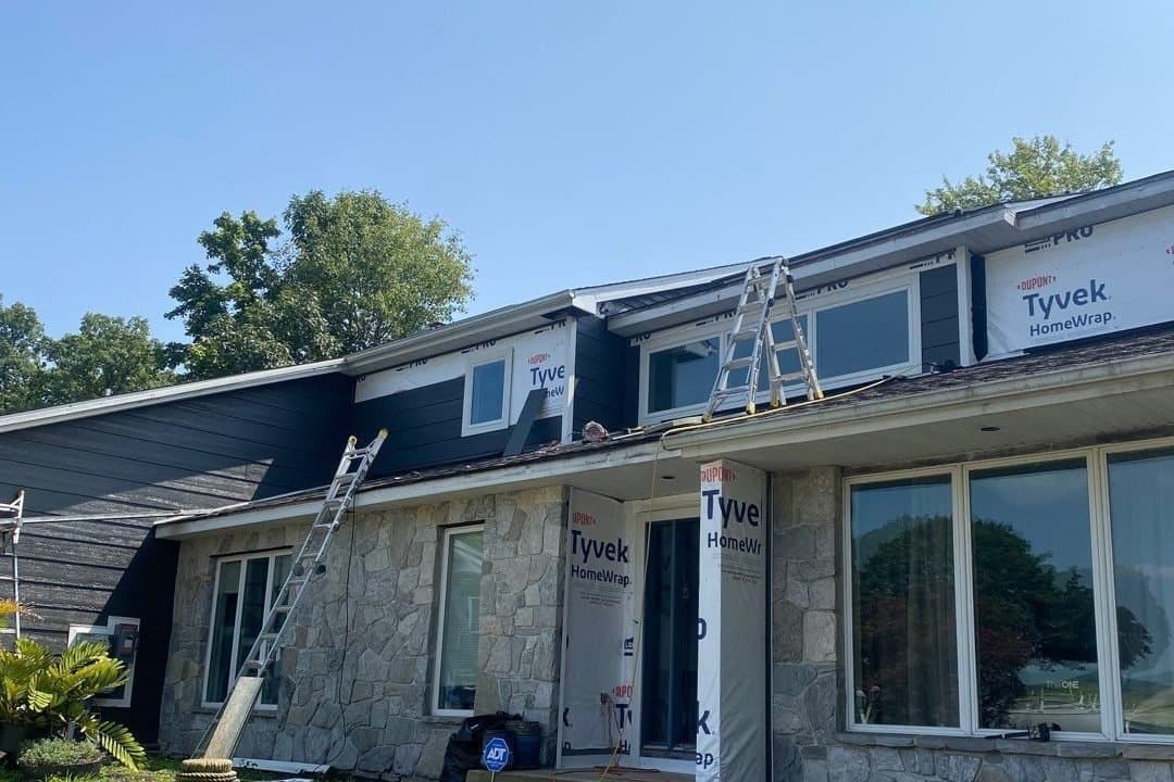 Siding and roofing project in Berks County, PA
