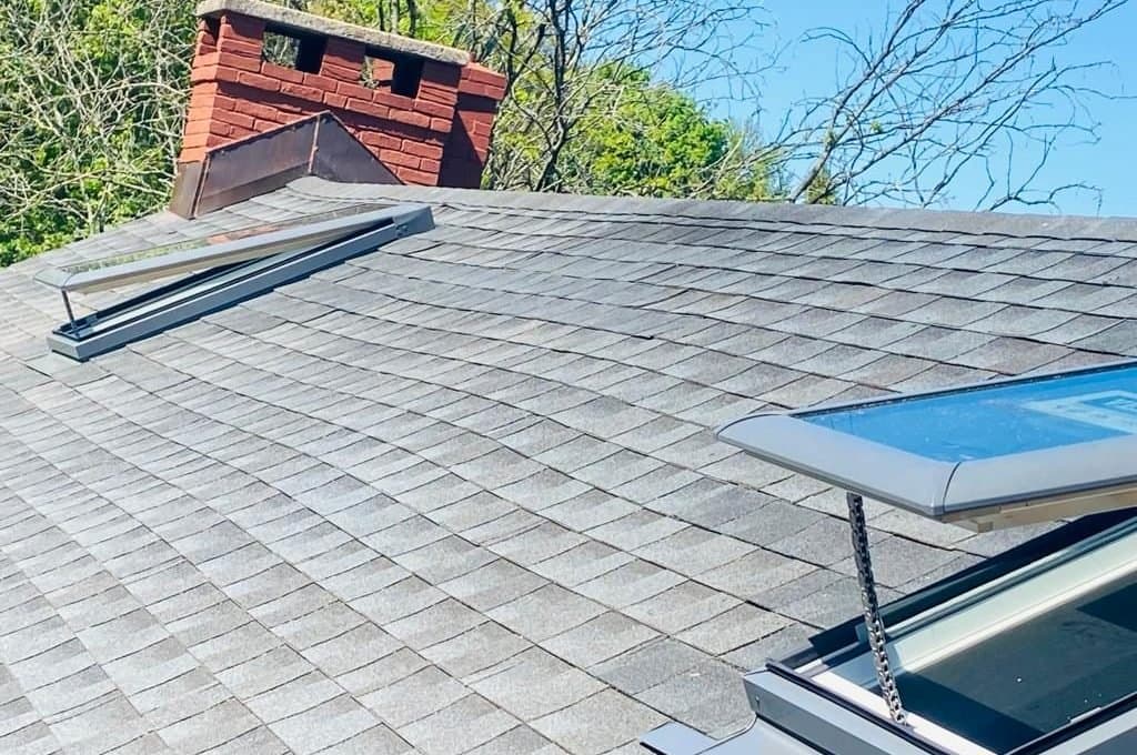 Skylight installation on a shingle roof in Reading, PA